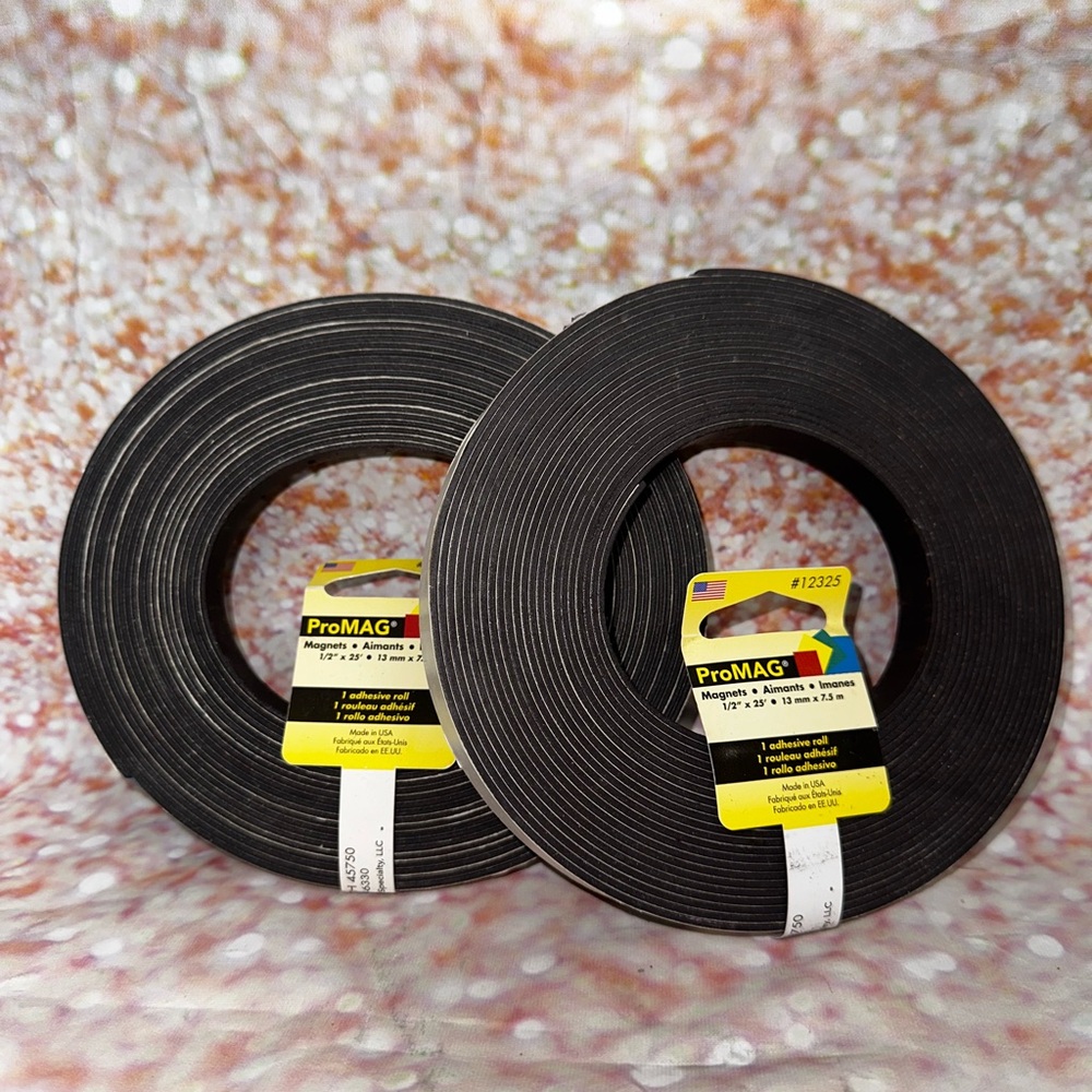 ProMAG Black Magnetic Tape Rolls (2)